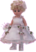 bridesmaid doll dress animated gif
