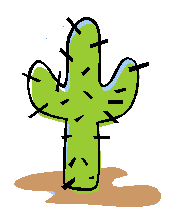 cartoon cactus saguaro animated gif