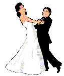 bride and groom dancing animated gif