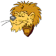 lion pulls face and roars animated gif