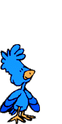 blue bird sings animated gif
