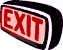 exit sign flashes animated gif