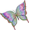 butterfly with glittering shimmering wings animated gif