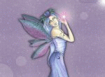 fairy with shining light animated gif