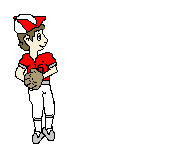 boy catches high fly baseball animated gif