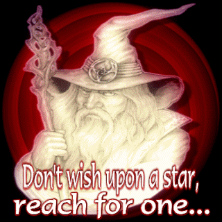 don't wish upon a star, reach for one animated gif
