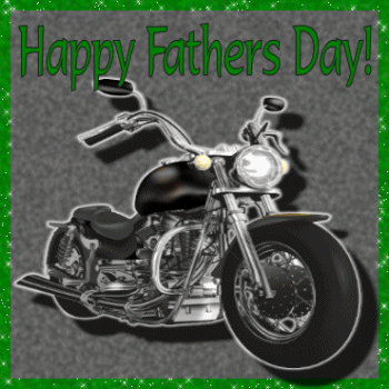 Harley Motorcyle Happy Fathers Day animated gif