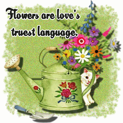 flowers are love's truest language animated gif
