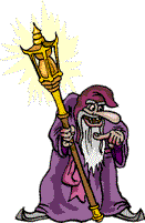 evil wizard with staff animated gif