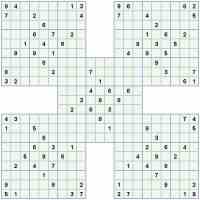 Free Printable Samurai Sudoku on Free Samurai Sudoku Online Printable Puzzle Difficult