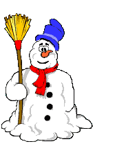 frosty snowman raises his hat animated gif