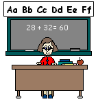 teacher before blackboard school animated gif